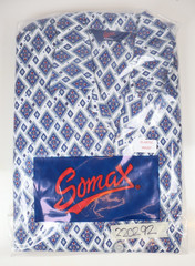 Somax Patterned Cotton Pyjama Set Elastic Waist (Multi, S) BNWT £42.95