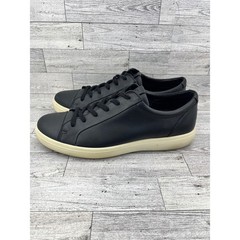 ECCO Soft 7 Sneakers Black Leather Lace Up Men&rsquo;s EU 43 US 9-9.5 Casual Comfort