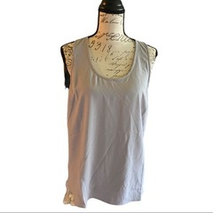 Daily Ritual Light Gray Racerback Tank Size 14