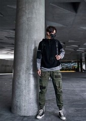 Niepce Men&rsquo;s X11 Cargo Pants Techwear Loose Joggers with Multiple Pockets