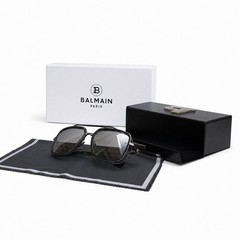 Balmain Paris Officier Sunglasses BP-SY700B-58 Titanium Polarized Grey Japan