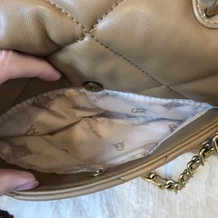 Steve Madden Bterra Tan Quilted Faux Leather Bag Top Handle Crossbody