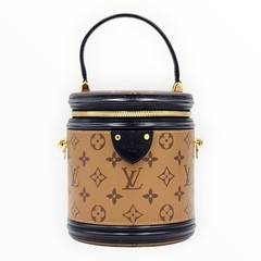 Authentic Louis Vuitton Cannes Reverse Monogram Vanity Bag Gold HW w/ Strap