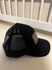 Troll Co. Support Blue Collar Patch Black Mesh Back Trucker Hat Adjustable