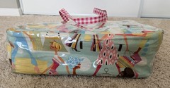 Vintage Neiman Marcus Fashion Runway Vinyl Tote Gingham Straps