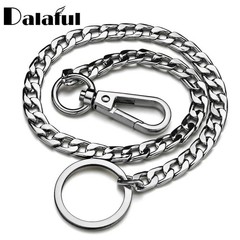 Heavy Duty Punk Wallet Chain 20&Prime; Stainless Steel Jean Key Chain for Men Women