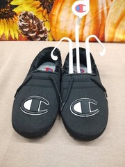 Champion Adult University Unisex Slippers – BLACK W/9-M/7