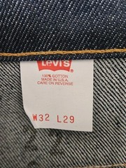 Vintage 80s Orange Tab Levi’s 517 Boot Cut Jeans Dark Indigo Blue Raw 32×29 USA