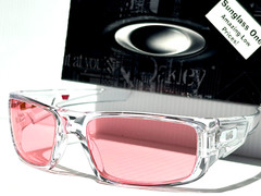 NEW OAKLEY CRANKSHAFT Polished Clear GALAXY HD Pink Iridium Sunglass 9239
