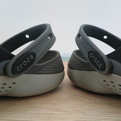 Crocs LiteRide 360 Clogs Black Slate Grey Kids J4 Youth Womens 6 Mens 4 Comfort