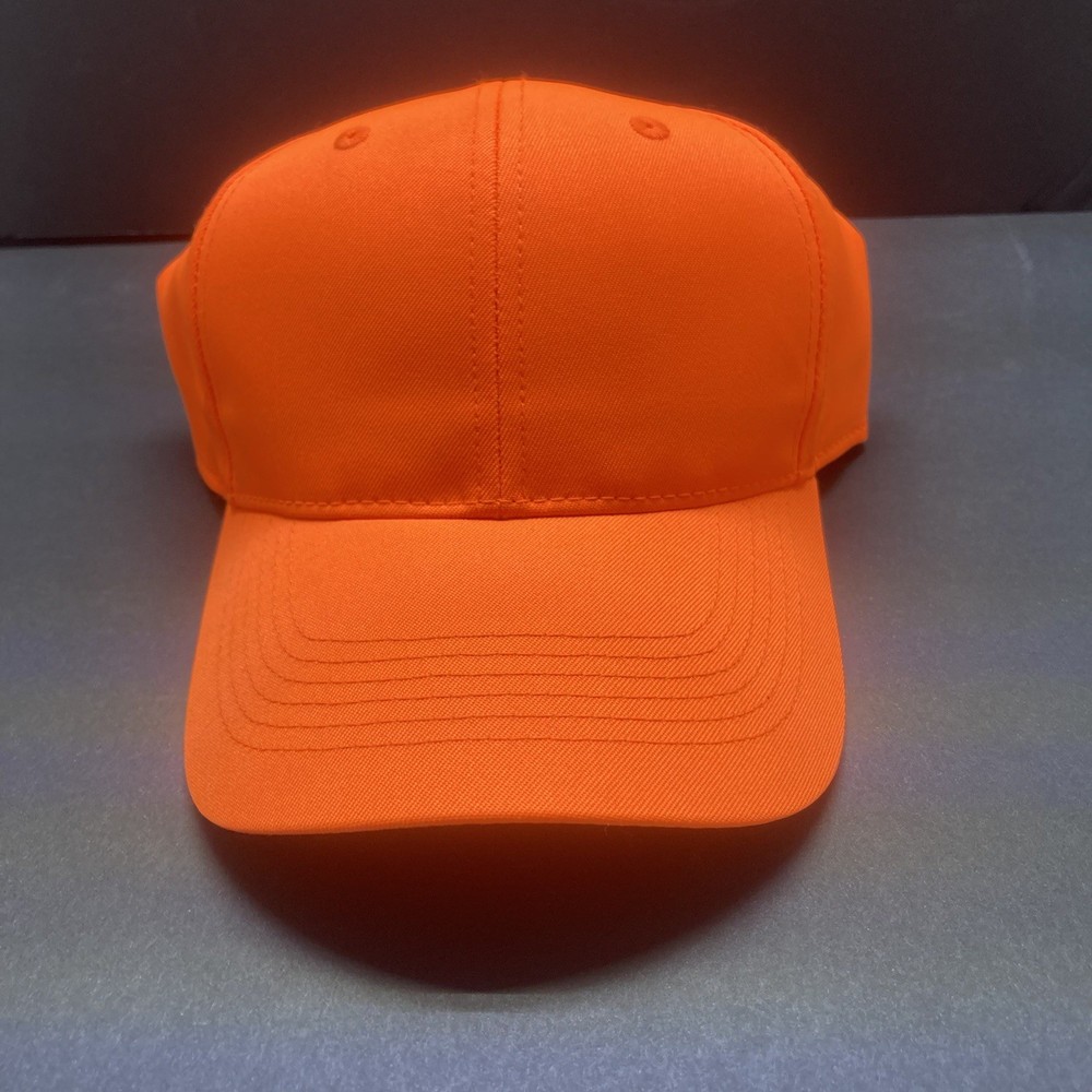 Baseball Cap Adjustable Solid Orange Trucker Ball Hat