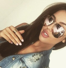 Aviator « DA MUSE » MIRROR PILOT Frames Women Sunglasses HOT Shadz GAFAS@