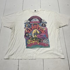 Tultex White Electric Magic Concert Graphic Led Zeppelin Tshirt Adult Size 3XL