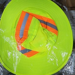 Work Safety Neck Hat / Sunshade Hat / Bucket Hat Bright Yellow