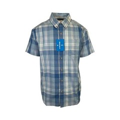 Columbia Men&rsquo;s Ripple Blue Multi Plaid Rapid Rivers II Short Sleeve Shirt (429)