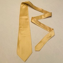 Biagio 100% Silk Neck Tie Men’s Solid Gold Yellow Formal Wedding Office New