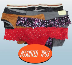 VICTORIA&rsquo;S SECRET & PINK PANTIES ASSORTED STYLES NWT SIZE: M 7PCS SET