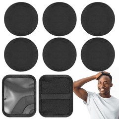 6 Pcs 4.5 Inch Crown Patch for Waves 360 Waver&rsquo;s Compression Rapid Black
