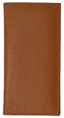 Genuine Leather PLAIN Checkbook Cover Tan NEW!!!