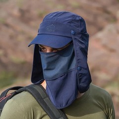 UV Protection Sun Hat with Neck Flap for Fishing Hiking Baseball Cap Outdoor