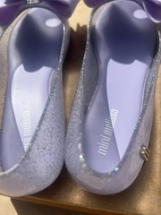 Mini Melissa Ultragirl Sweet Purple Glitter Lilac Bow Youth Size 3