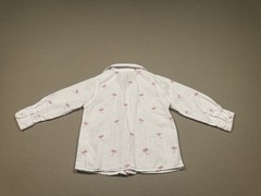 Panco 12-18 Months Boys Button Down Collard Long Sleeves Palm Tree dress Shirt