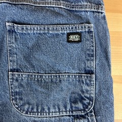 Vintage Key Carpenter Jeans Men 46 x 30 Blue Tool Loop Work Denim Workwear