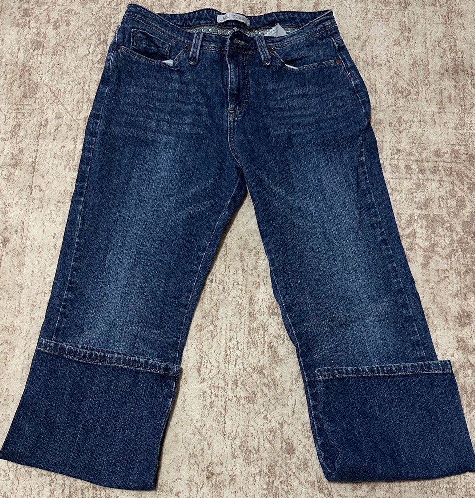 Lee Platinum Label Naturally Slimming Women&rsquo;s Dark Wash Cropped Jeans Size 8S
