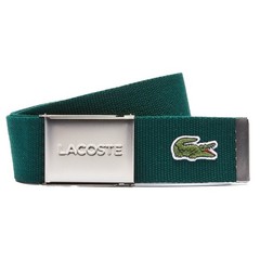 LACOSTE Men&rsquo;s Fabric Belt – Beautiful Case, Engraved Slide Buckle…