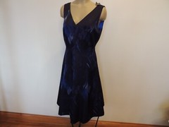 New Tahari size 10 shades of blue fit n flare sleeveless dress Spring & Summer