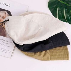 Women Sun Visor Hat Casual Large Wide Brim Uv Protection Summer Beach Travel Cap