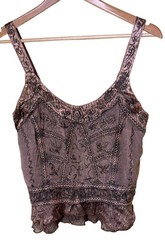 Y2K Beaded Tank Top Size XL