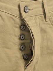 Gustin M52 Repro French Serge Khaki Pants Men&rsquo;s 37×30 5 Pocket Button Fly #354