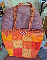 New Homemade Multipurpose Patchwork Tote – Gift Bag ~ Multipattern 14&Prime; X 16&Prime;
