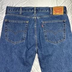 Levi&rsquo;s 505 Regular Fit Men&rsquo;s Blue Jeans Dark Wash Sz 38×29 Straight Leg