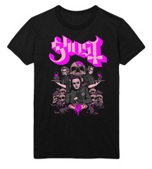 Stakes Ghost What&rsquo;s for Dinner Jumbo Print T-Shirt T-Shirt Black New