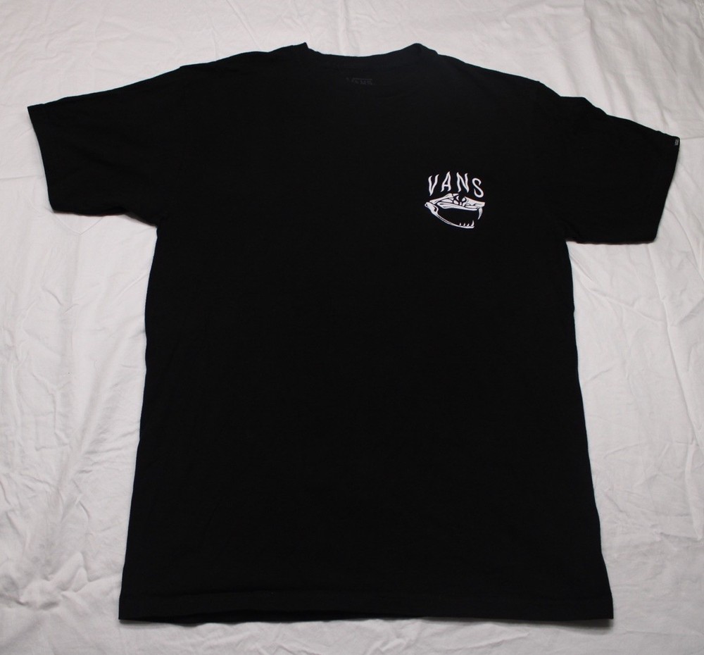 Vans Off The Wall 1966 Skeleton Snake Graphic T-Shirt Black Short Sleeve