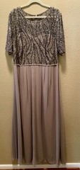 Adrianna Papell Beaded Gown Size 16W