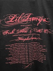 Men’s XL Lil’ Tracy 30 Days of Night Concert Tour Rap Hip Hop Peep Black T Shirt