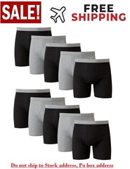 Hanes Men&rsquo;s Super Value Pack Assorted Boxer Briefs, 10-Pack Soft and Breathable