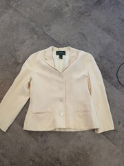 Vintage Ralph Lauren Light Yellow Blazer Jacket Sz 12