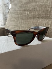 Ray-Ban B&L L2052 VVAS Wayfarer Mock Tortoise Frame Glass Lens Sunglasses