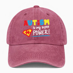 AUTISM Awareness Support Hat Puzzle Piece Washed Cap Colorful Dad Cap Gift Idea