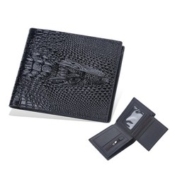 Baellerry 2022 New Short Men Wallets Crocodile Pattern Brand Card Holder Men&rsquo;s W