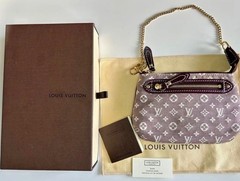 Louis Vuitton Mini Pochette Accessoires M62999 Monogram Idylle Sepia Pouch w/Box