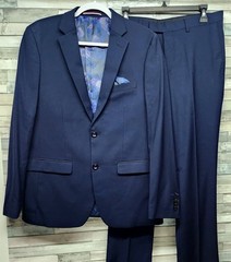 Soul of London Suit Mens 2 Piece Blazer 40R Pants 33R Modern New $350