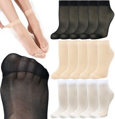 10 Pairs Women&rsquo;s Soft Nylon Ankle Sheer Socks Hosiery