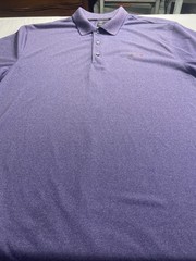 Greg Norman Play Dry Men&rsquo;s Purple Golf Polo Shirt Size Large Excellent Preowned