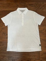 Todd Snyder White Linen Polo (Medium)