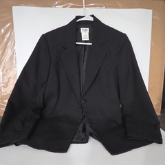 Liz Baker Petite Black One-Button Lined Blazer Jacket, Classic Fit 10P